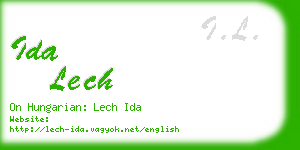 ida lech business card